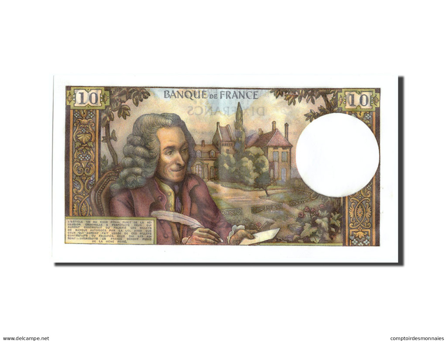 Billet, France, 10 Francs, 10 F 1963-1973 ''Voltaire'', 1970, 1970-02-05, SPL - 10 F 1963-1973 ''Voltaire''