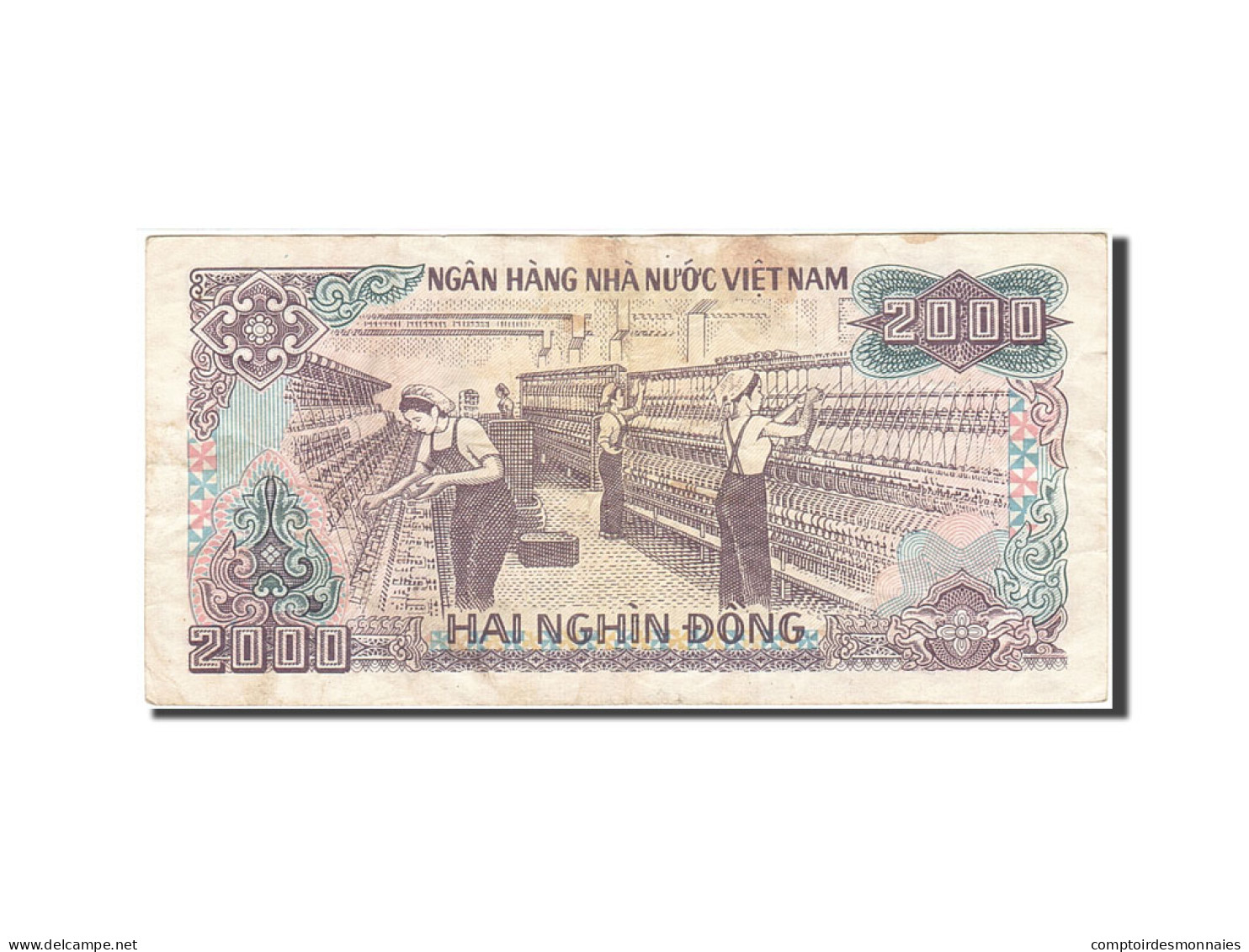 Billet, Viet Nam, 2000 D<ox>ng, 1988-1991, 1988, KM:107a, TB - Vietnam