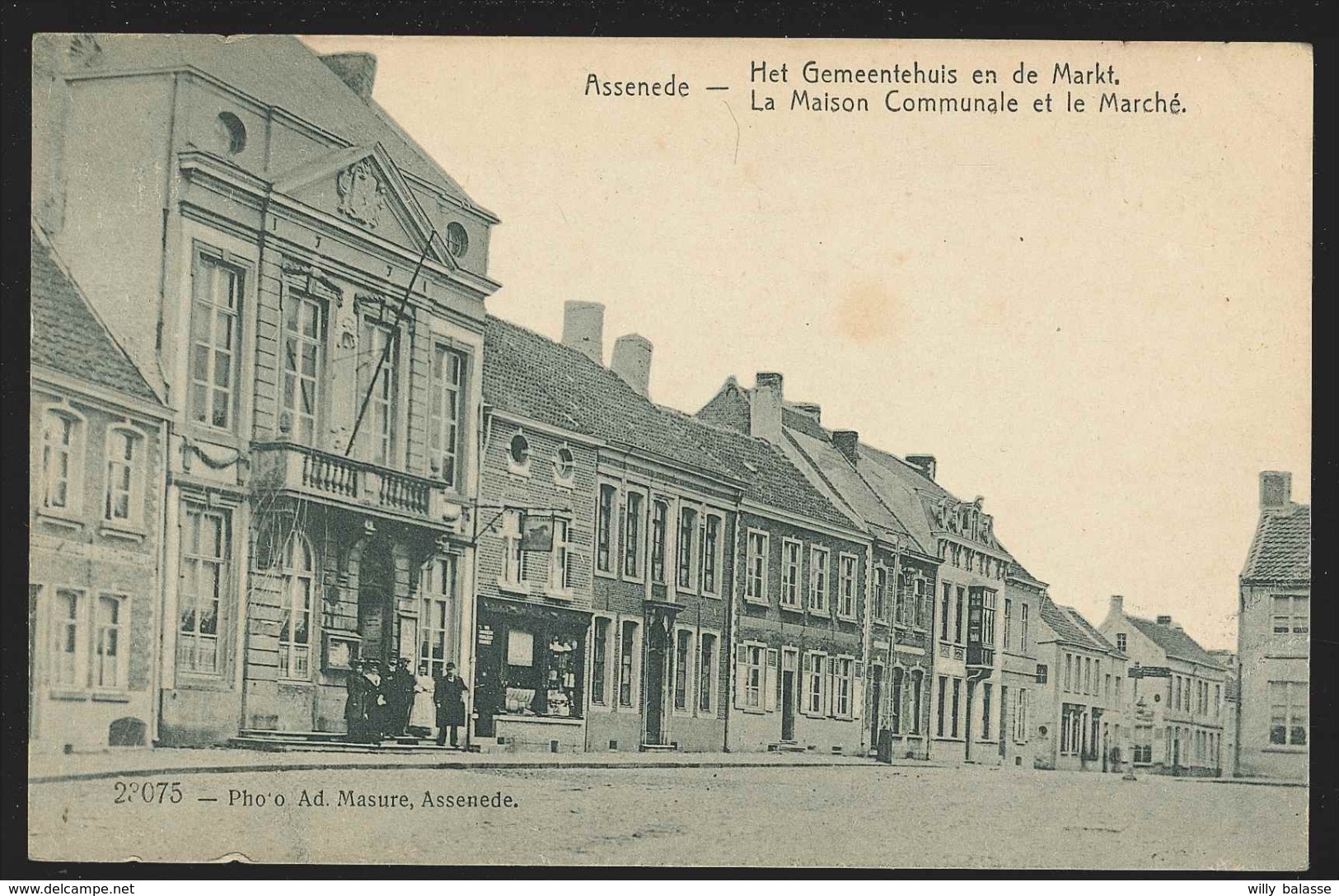 +++ CPA - ASSENEDE - La Maison Communale Et Le Marché - Gemeentehuis En De Markt   // - Assenede