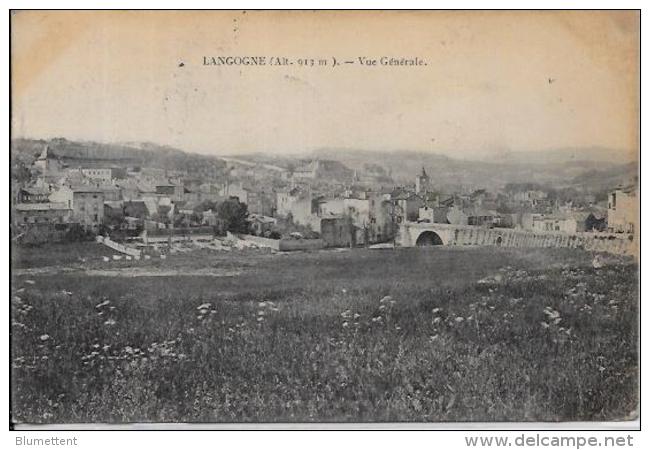 CPA Lozère LANGOGNE Circulé - Langogne