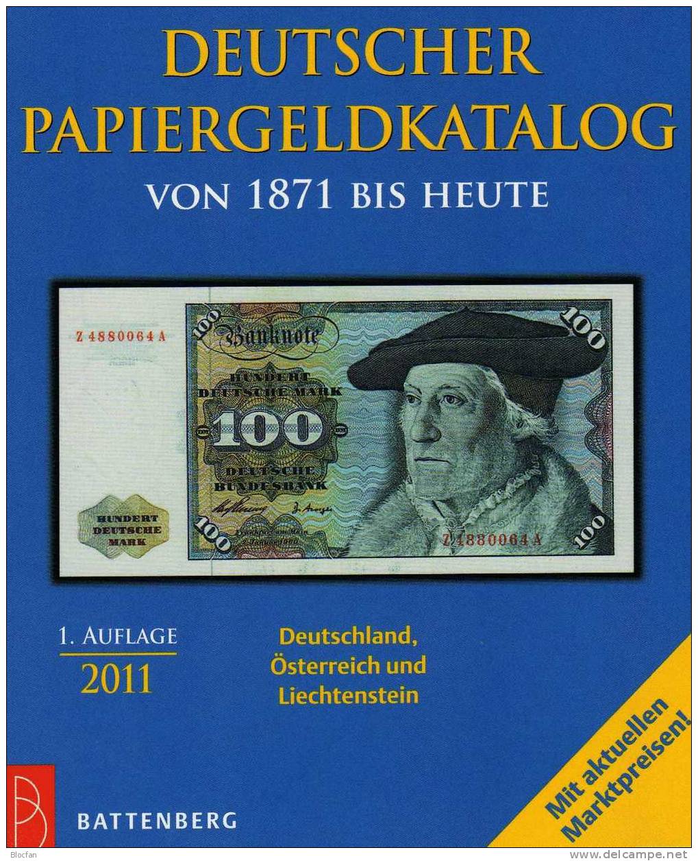Germany Banknoten Katalog Deutschland 2011 New 12€ Papiergeld Mit EURO-Banknotencatalogue Of Grabowski Battenberg Verlag - Verzamelingen