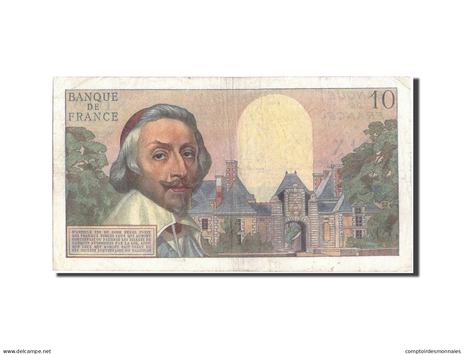 Billet, France, 10 Nouveaux Francs, 10 NF 1959-1963 ''Richelieu'', 1961 - 10 NF 1959-1963 ''Richelieu''