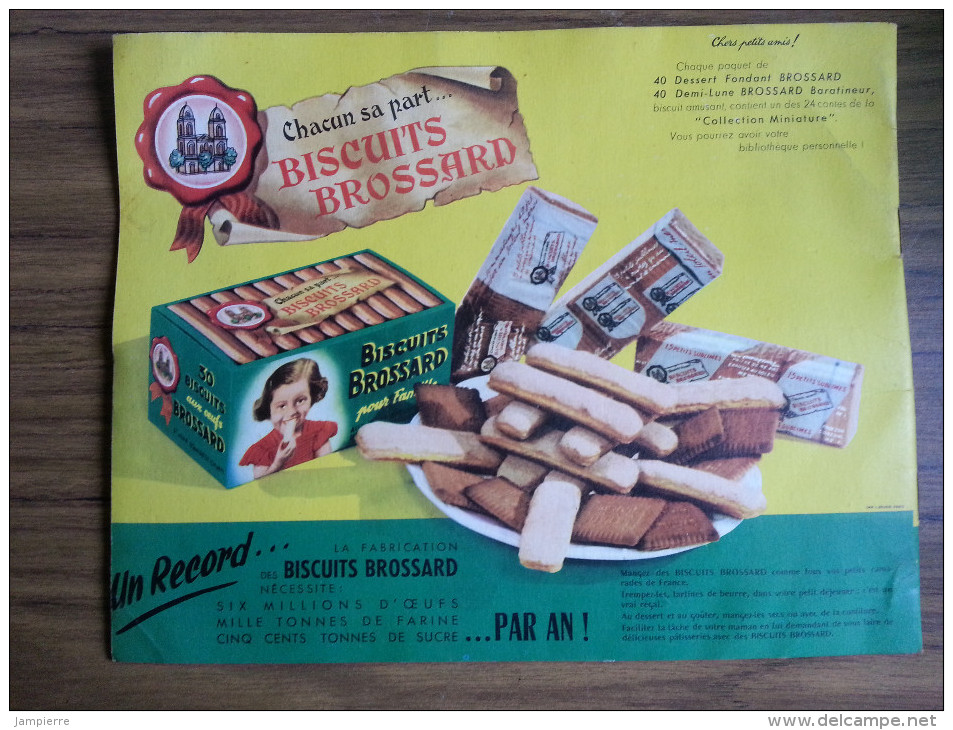 Les Beaux Coloriages Biscuits Brossard - Cahier D'une Dizaine De Pages, Non Colorié - Rare - Publicidad