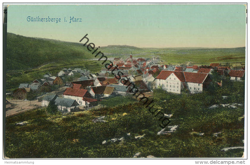 Harzgerode - Güntersberge - Günthersberge - Verlag Ohm Nordhausen - Harzgerode