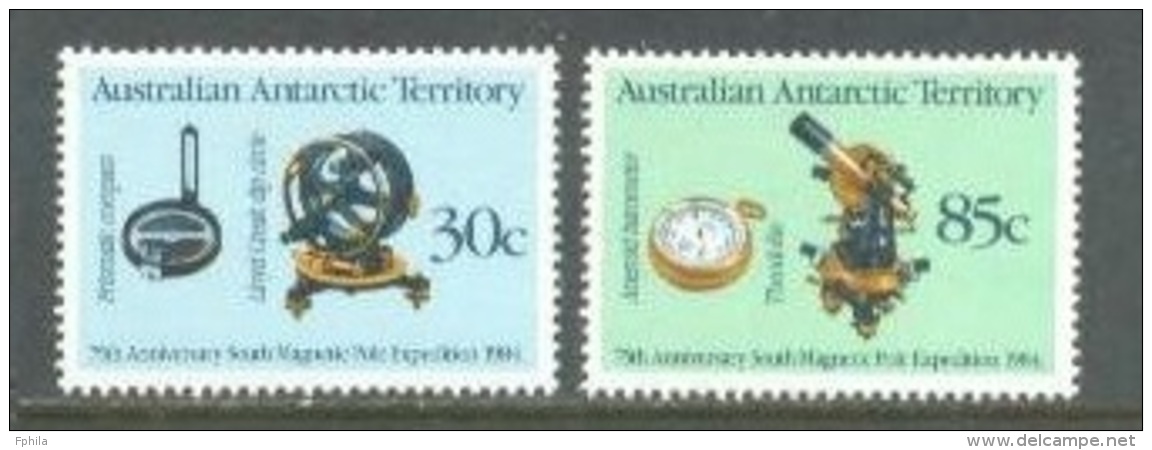 1984 AUSTRALIAN ANTARCTIC TERRITORY (AAT) FIRST EXPEDITION MICHEL: 61-62 MNH ** - Nuevos