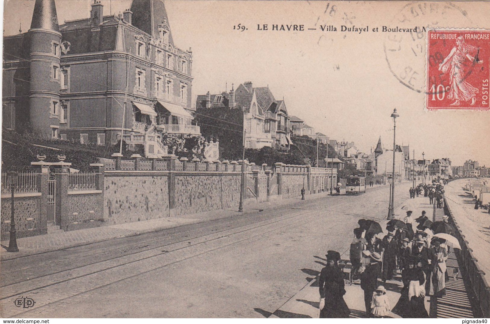 G , Cp , 76 , LE HAVRE , Villa Dufayel Et Boulevard - Port