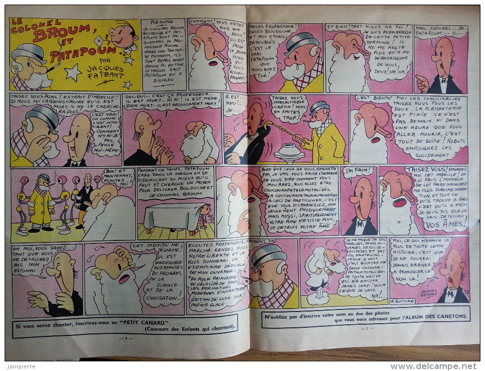 Le Petit Canard, Supplément De "Bonjour Dimanche" - Numéro 36, Février 1947 - 8 Pages - Autres & Non Classés