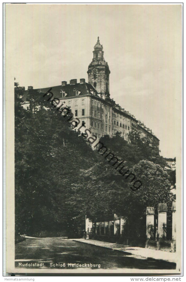 Rudolstadt - Schloss Heidecksburg - Foto-Ansichtskarte - Verlag Hermann Paris Rudolstadt - Rudolstadt