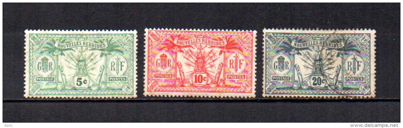 Nuevas Hébridas   1911-12  .-   Y&T  Nº    27/29 - Used Stamps