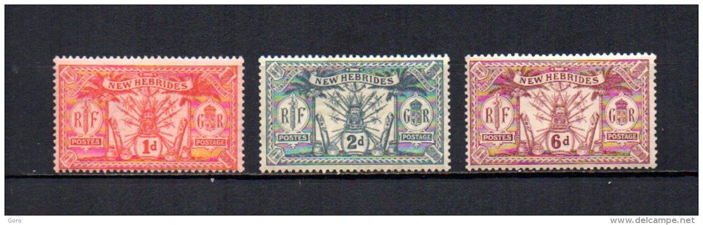 Nuevas Hébridas   1911-12  .-   Y&T  Nº    50/51 - 54 - Usados