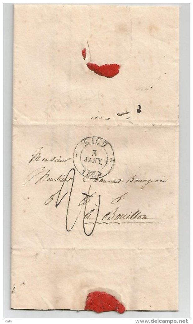 EICH  Du 3 Janvier 1833.  Lettre De  Luxembourg. Très Beau Papier.Lettre Complète. - ...-1852 Prephilately