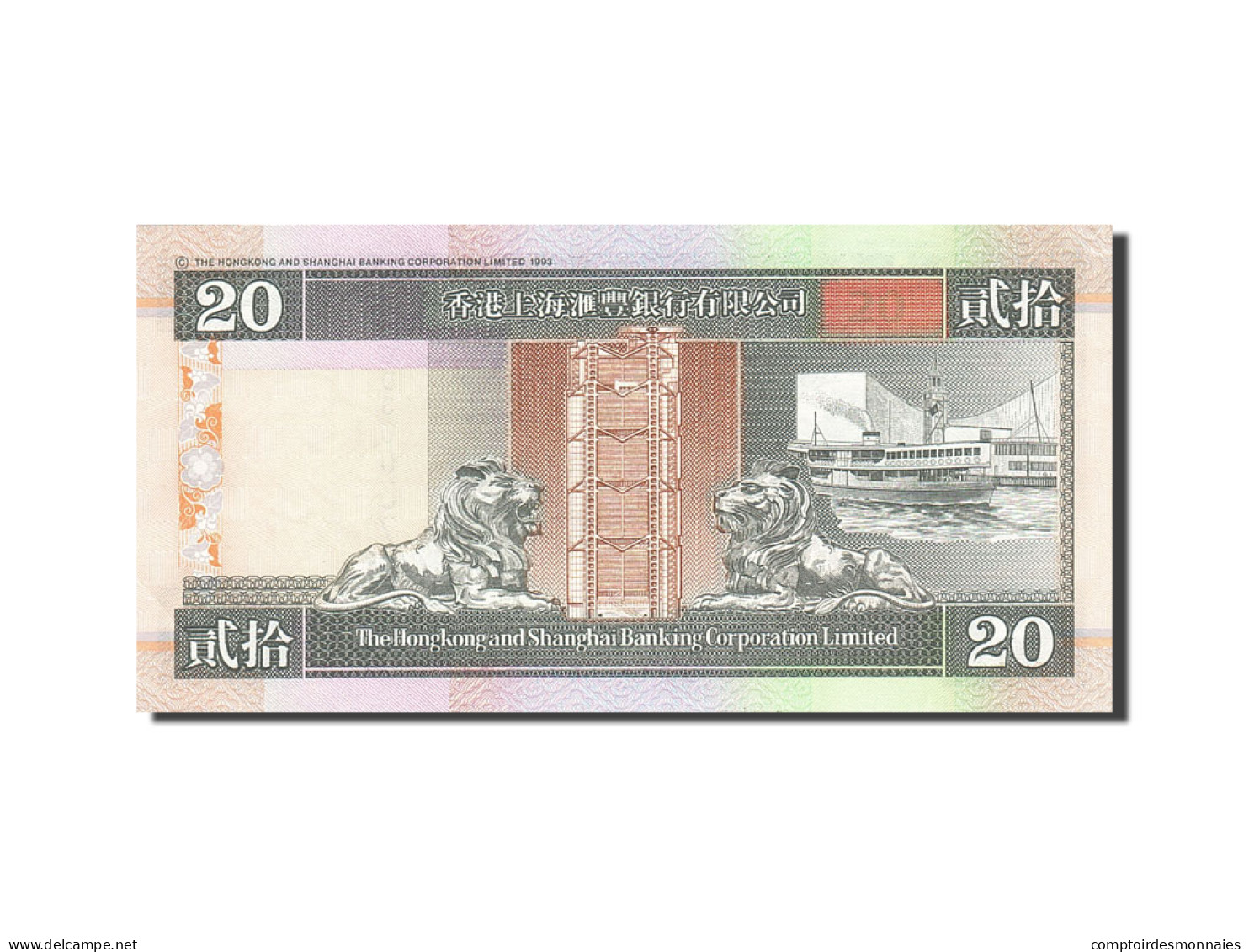 Billet, Hong Kong, 20 Dollars, 1993-1995, 1998-01-01, KM:201d, SPL - Hong Kong
