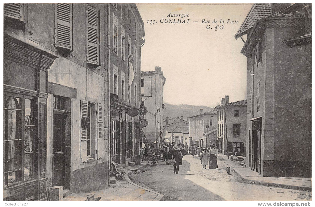 63-CUNLHAT- RUE DE LA POSTE - Cunlhat