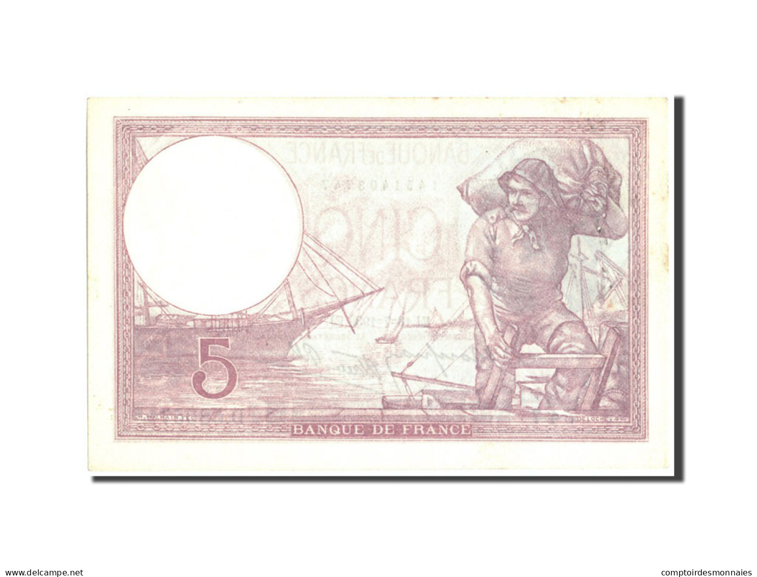 Billet, France, 5 Francs, 5 F 1917-1940 ''Violet'', 1939, 1939-07-13, SUP - 5 F 1917-1940 ''Violet''