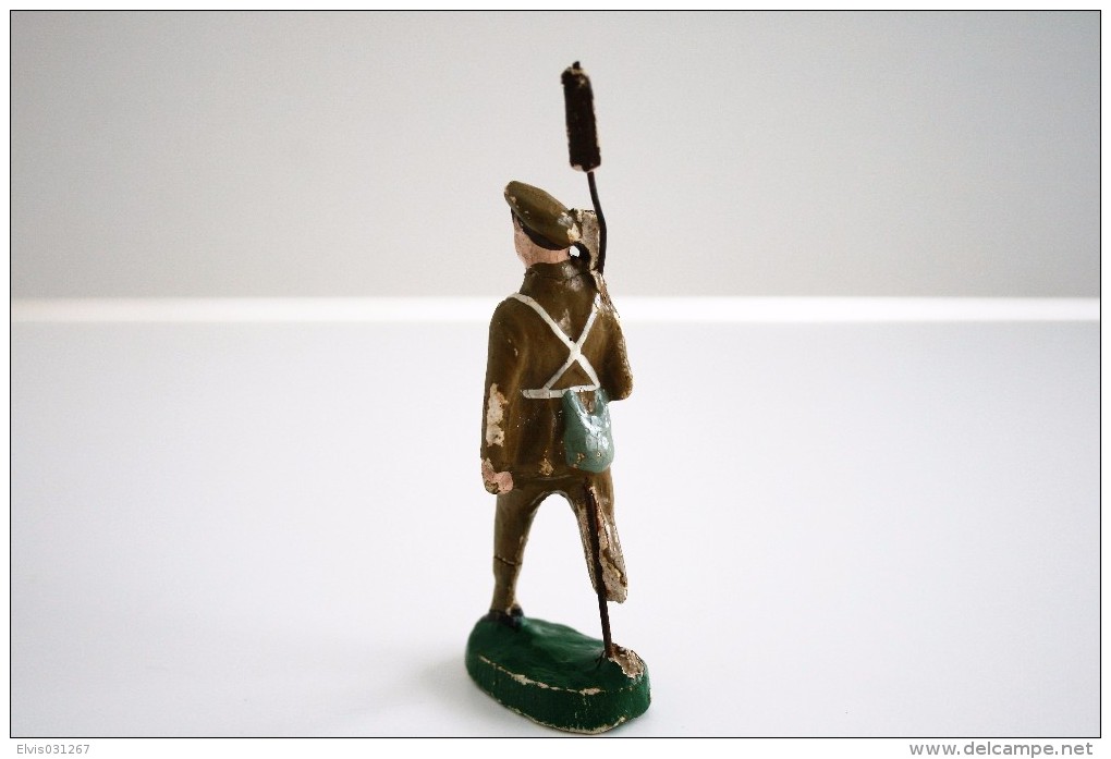 Nazaire Beeusaert, NB, H=100mm, Soldier, - Vintage Toy Soldier, Lineol, Hauser, Elastolin, Durso - Figurines