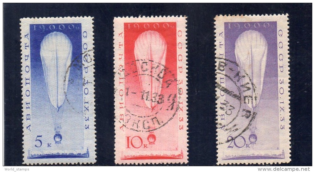 URSS 1933 O ROUILLE-RUST - Oblitérés