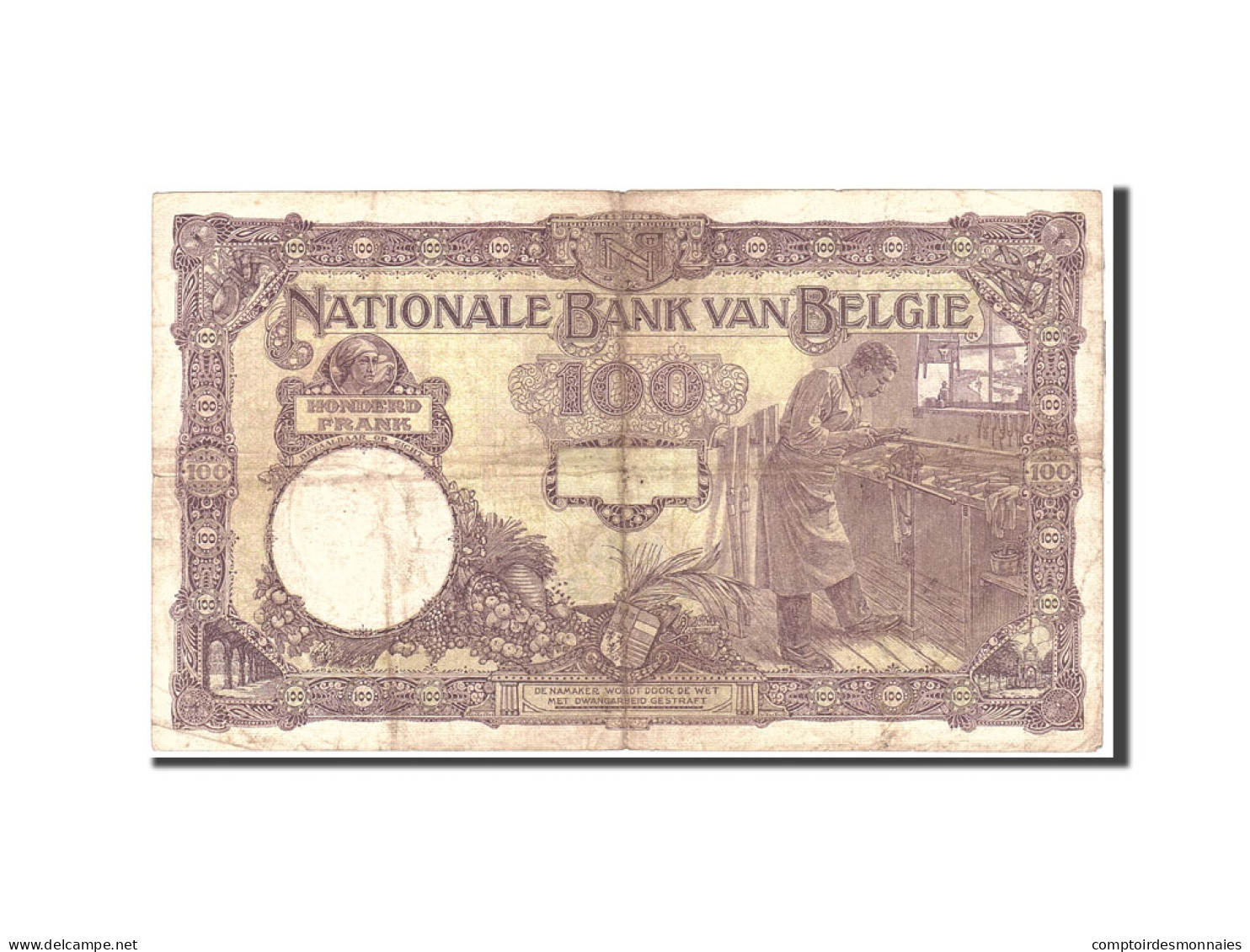Billet, Belgique, 100 Francs, 1925, 1925-06-02, KM:95, TB+ - 100 Frank & 100 Frank-20 Belgas