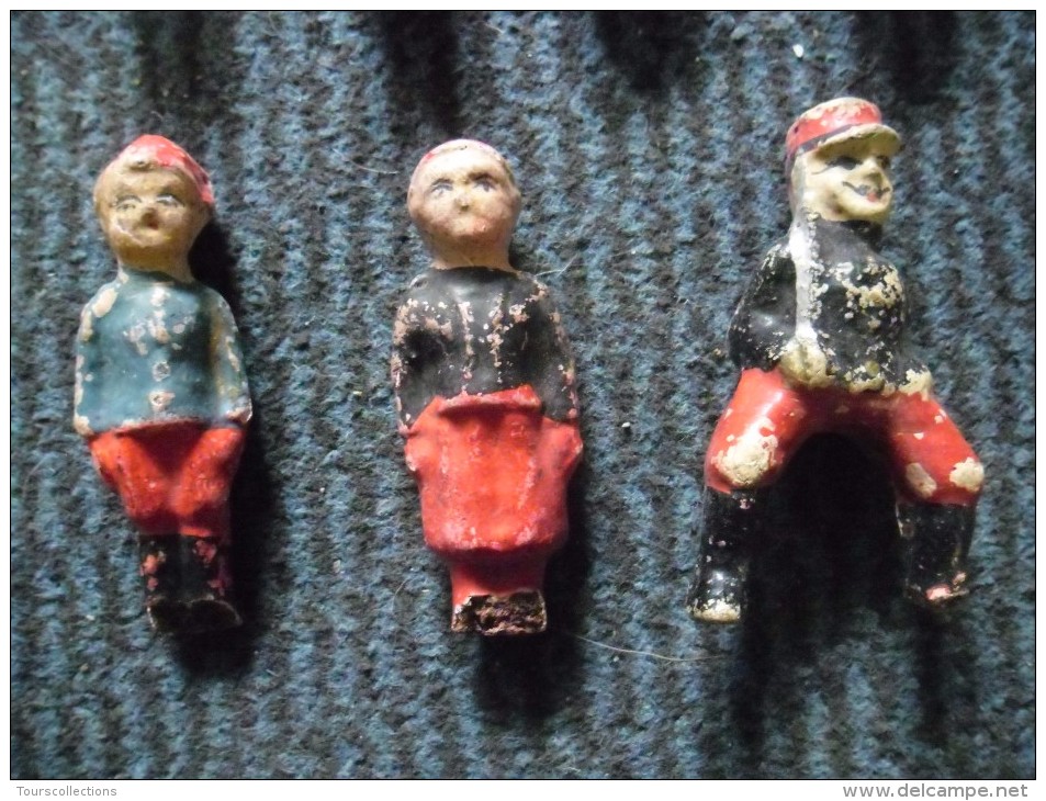 7 JOUET ANCIEN FIGURINES SOLDAT PIOU PIOU MILITAIRE COMPOSITE PLATRE FARINE Vers 1900 Ou Avant ! - Jouets Anciens