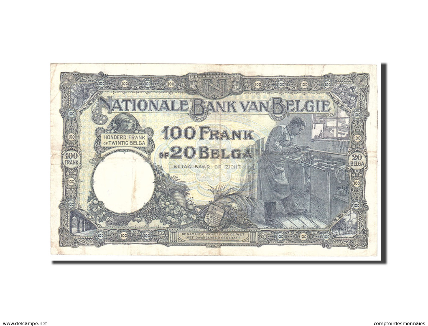 Billet, Belgique, 100 Francs-20 Belgas, 1932, 1932-05-17, KM:102, TTB - 100 Frank & 100 Frank-20 Belgas