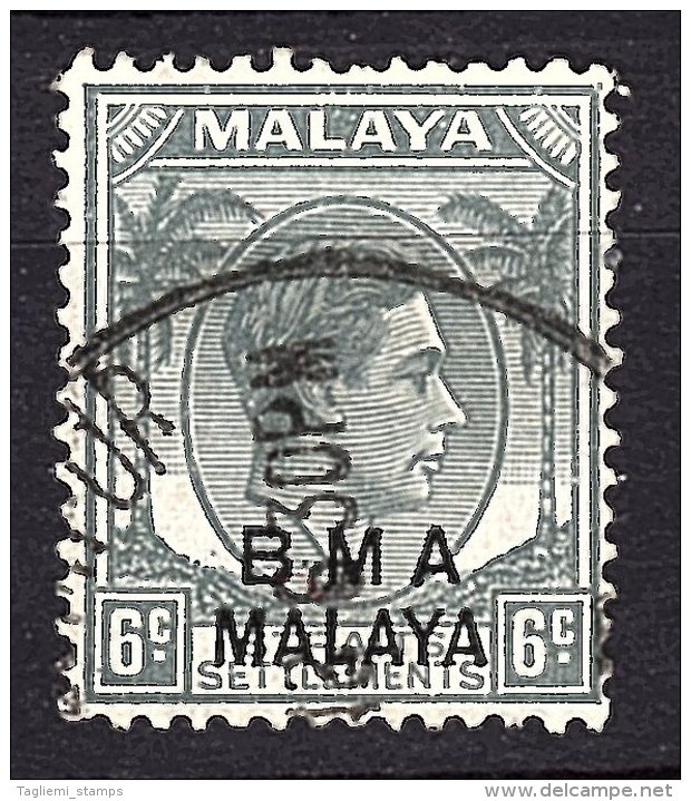 Malaysia - BMA, 1945, SG   6, Used (Wmk Mult Script Crown CA) - Malaya (British Military Administration)