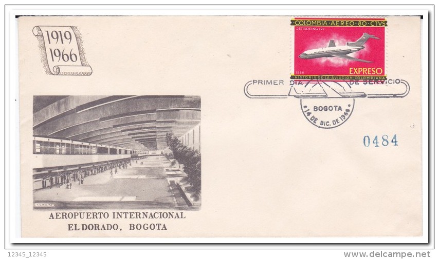 Colombia 1966, Airport International El Dorado, Bogota, Airplane - Colombia