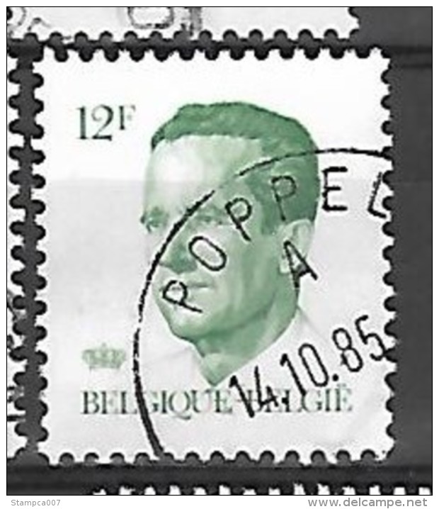 Ocb Nr 2113 Boudewijn Baudouin Velghe Centrale Stempel Poppel - 1981-1990 Velghe