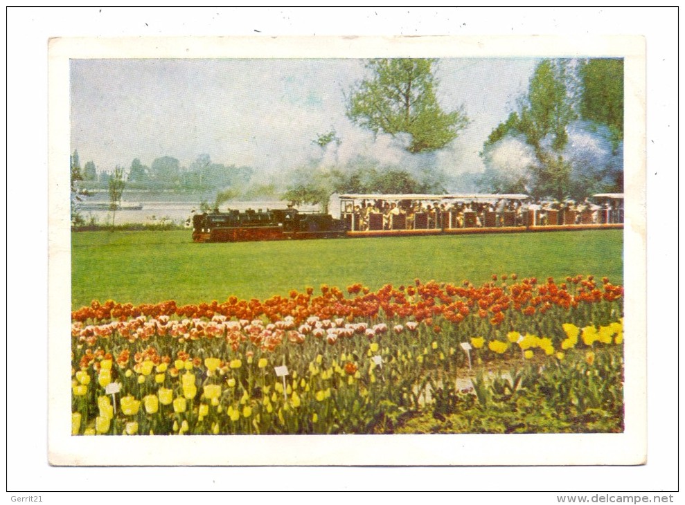 5000 KÖLN - DEUTZ, Bundesgartenschau 1957, Liliputbahn "Fleißig Lies´chen", Rücks. Kl. Klebereste - Koeln