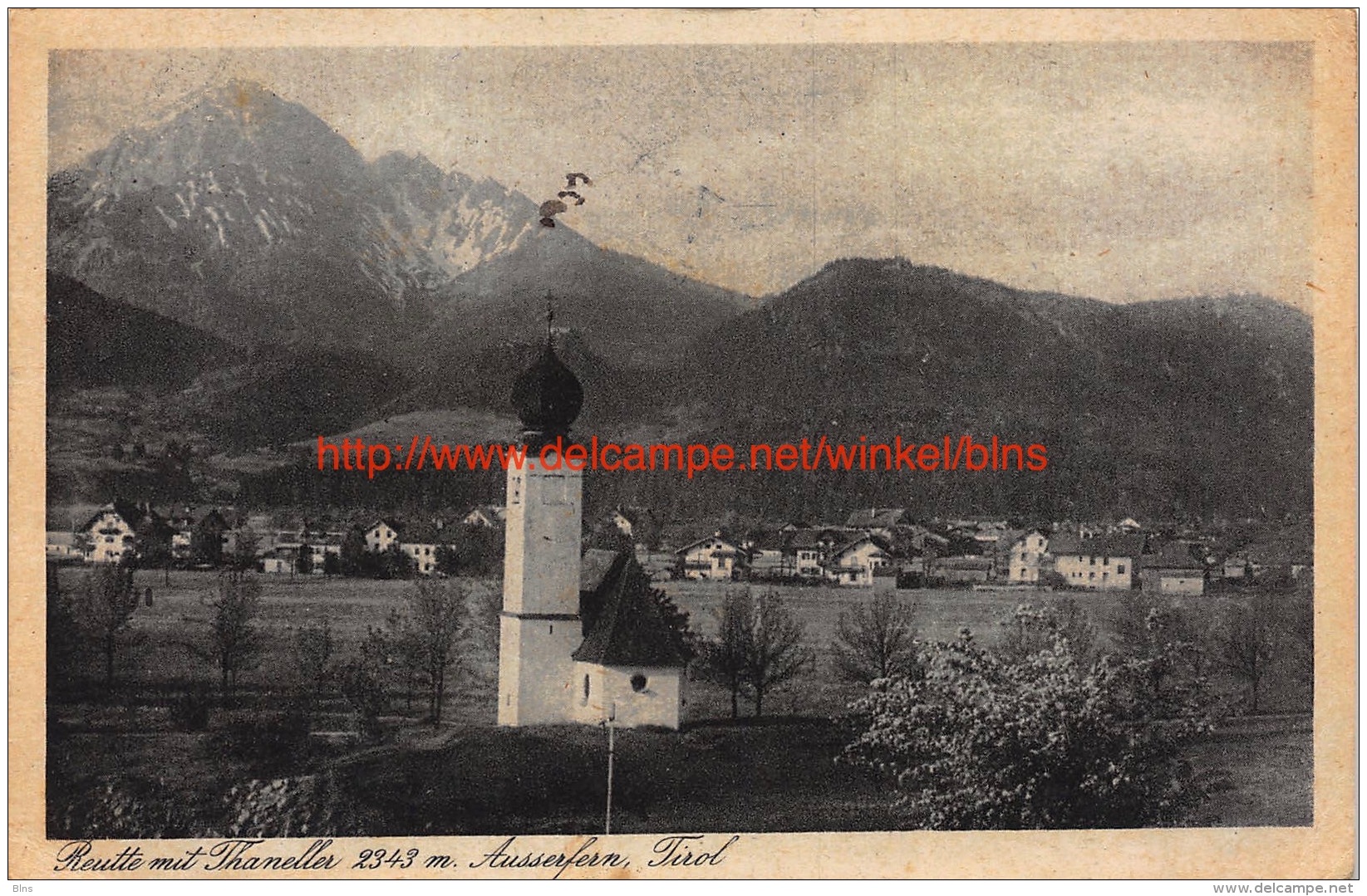 1922 Reutte Mit Thaneller Ausserfern Tirol - Lechtal