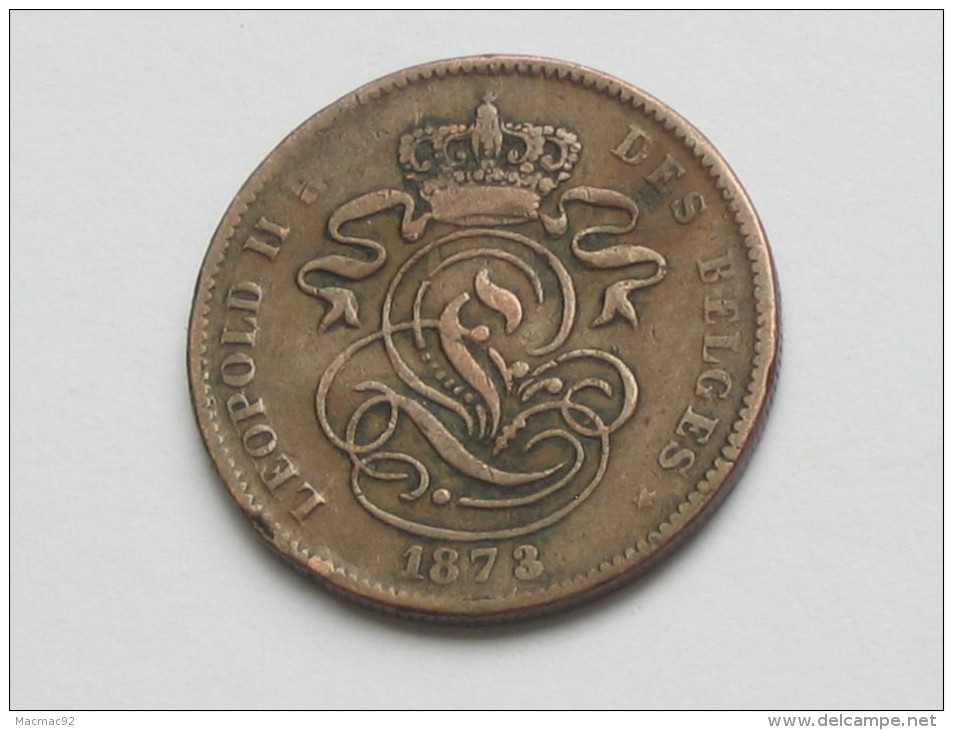 2 Centimes 1873 - Belgique - Léopold II Roi Des Belges  **** EN ACHAT IMMEDIAT **** - 2 Centimes