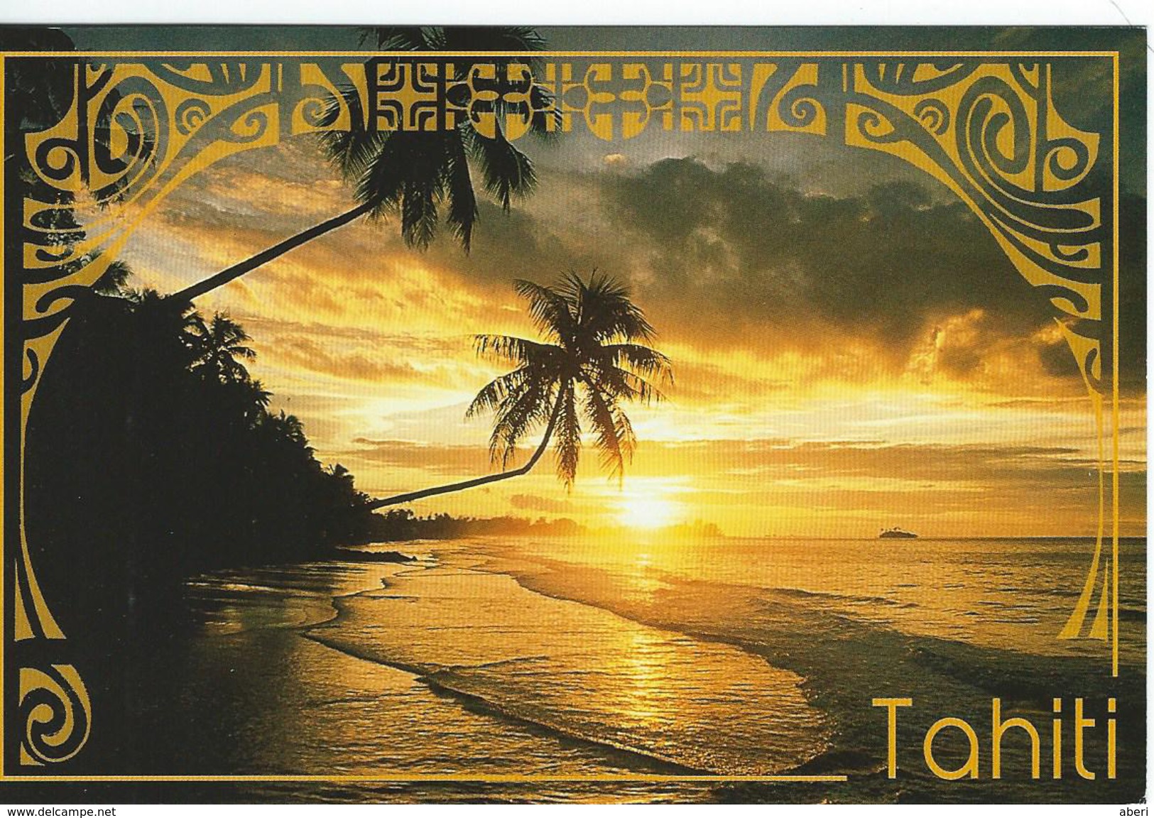12277  COUCHER De SOLEIL Sur La POINTE VÉNUS - MAHINA - TAHITI - POLYNÉSIE 8/11/2012 - Prêt-à-poster