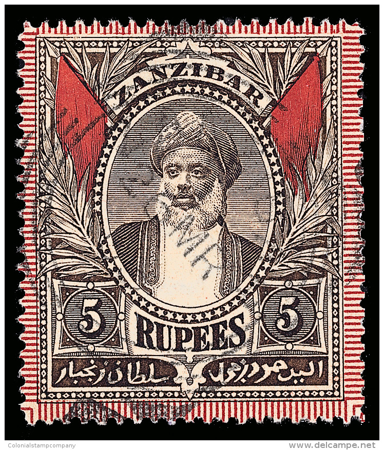 O        62-78 (188-204) 1899-1901 &frac12;a-5R Sultan Seyyid Hamoud-bin-Mohammed Bin Said^, Wmkd Multiple... - Zanzibar (...-1963)