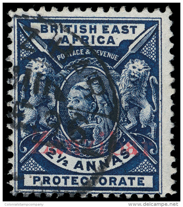 O        32-37 (41-46) 1896 &frac12;a-7&frac12;a Q Victoria Stamps Of British East Africa^ Overprinted "Zanzibar"... - Zanzibar (...-1963)