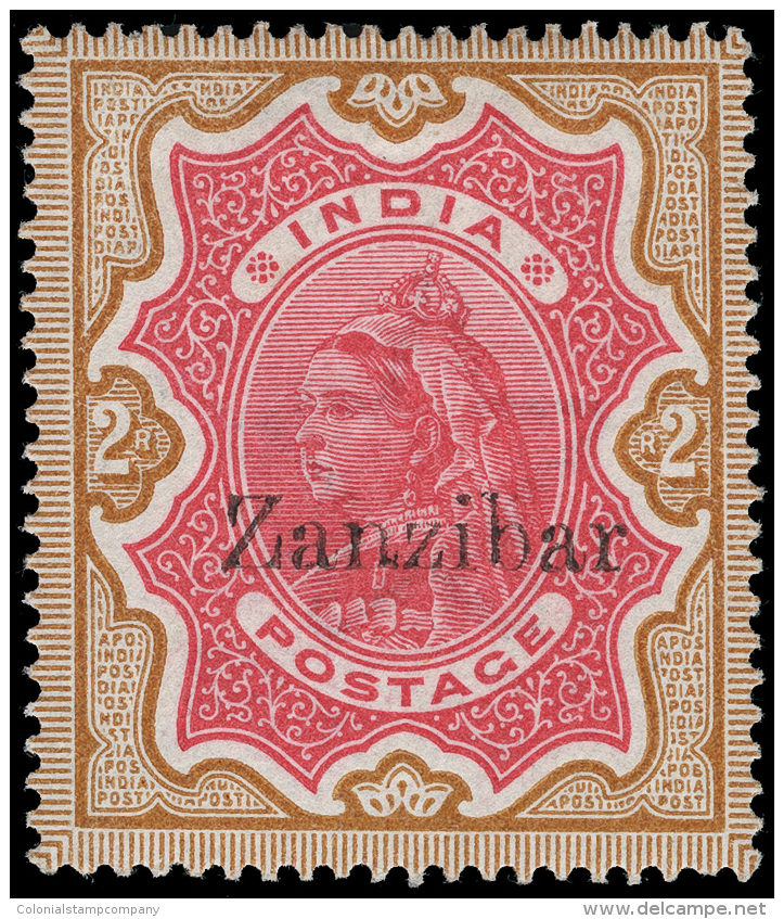 *        3-17 (3/21) 1895 &frac12;a-5R Q Victoria Stamps Of India^ Overprinted "Zanzibar", Cplt (15), Many... - Zanzibar (...-1963)