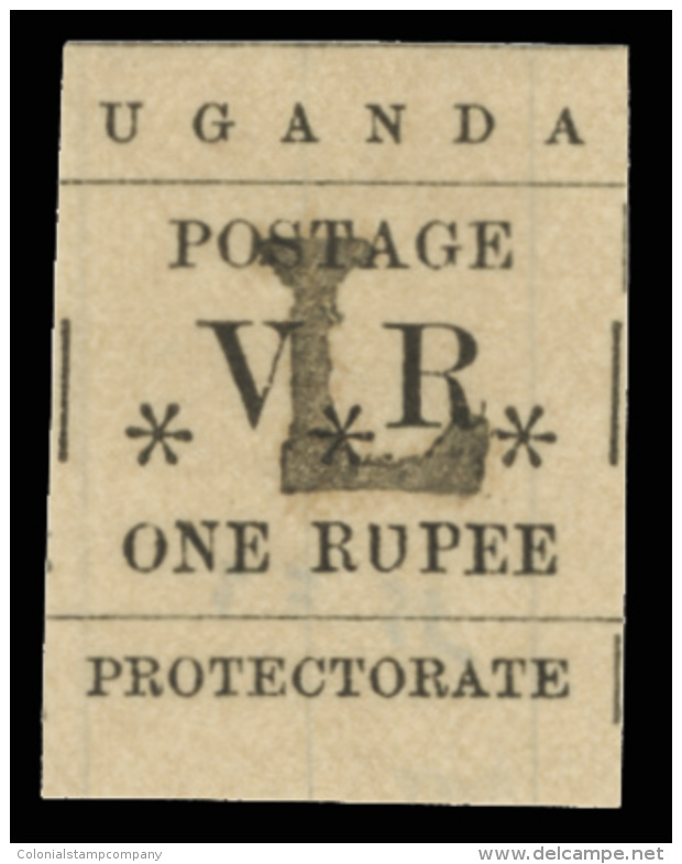 *        54-59 (70-75) 1896 1a-1R Black VR Type-set Overprinted "L"^ At Kampala, Cplt (6), Unu Iss, F-VF... - Ouganda (...-1962)