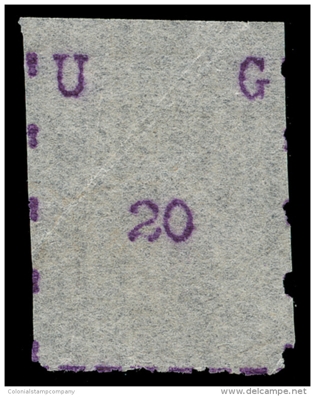 *        38 (38) 1895 20c Violet Missionary^ Typewritten, Narrow Letters And Format (16-18mm), Scarce, Imperf,... - Uganda (...-1962)