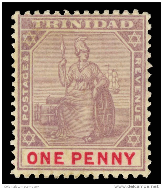 *        74-90 (114-24, 127-32) 1896-1906 &frac12;-&pound;1 Britannia Set^, Wmkd CA Or CA Over Crown, Cplt (17) Per... - Trinité & Tobago (...-1961)