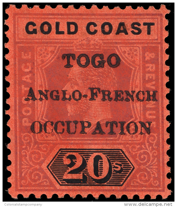 *        80-91 (H47-58) 1916 &frac12;d-20' K George V Stamps Of Gold Coast^ Overprinted In London "TOGO... - Autres & Non Classés