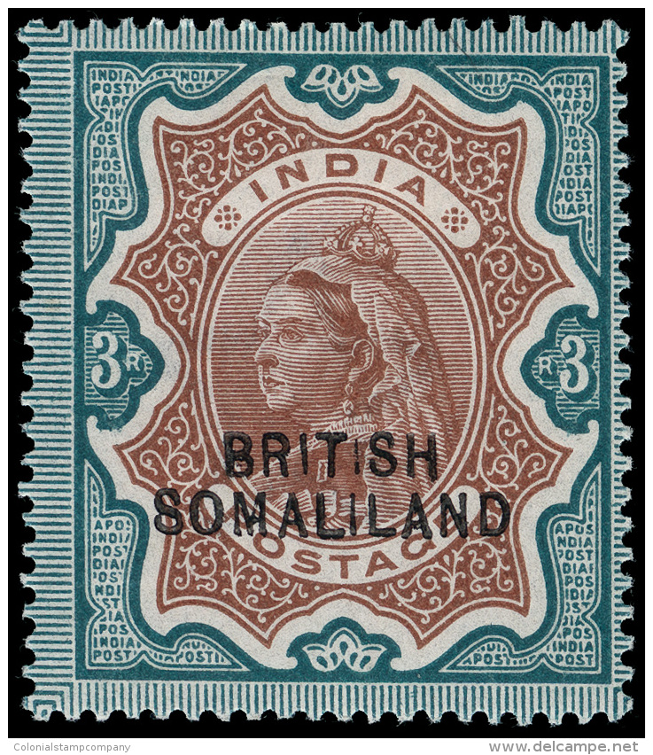 *        14-26 (18-30) 1903 &frac12;a-5R Q Victoria And K Edward VII Stamps Of India^, Overprinted "BRITISH... - Somaliland (Protectorat ...-1959)