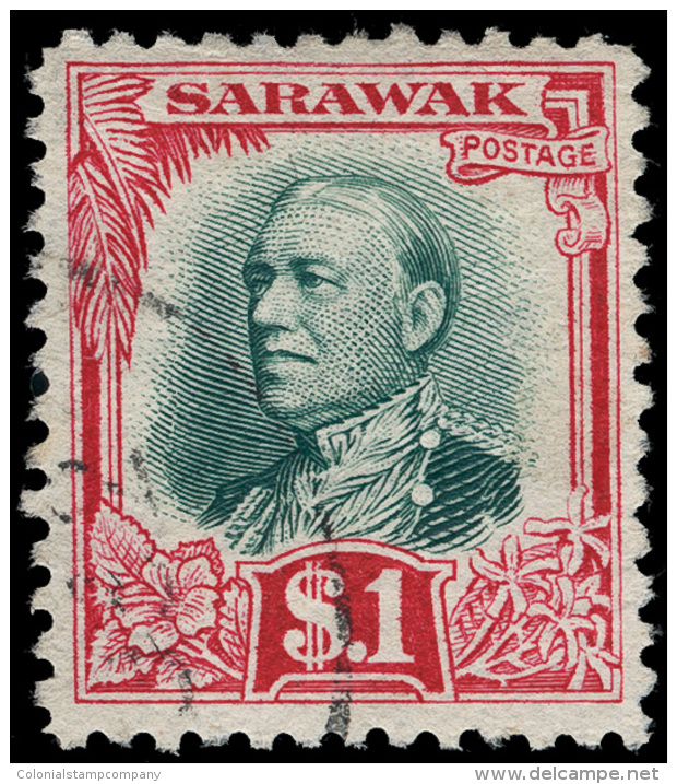 O        94-108 (91-105) 1932 1&cent;-$1 Sir Charles Brooke^, Wmkd Oriental Crown, Perf 12&frac12;, Cplt (15),... - Sarawak (...-1963)