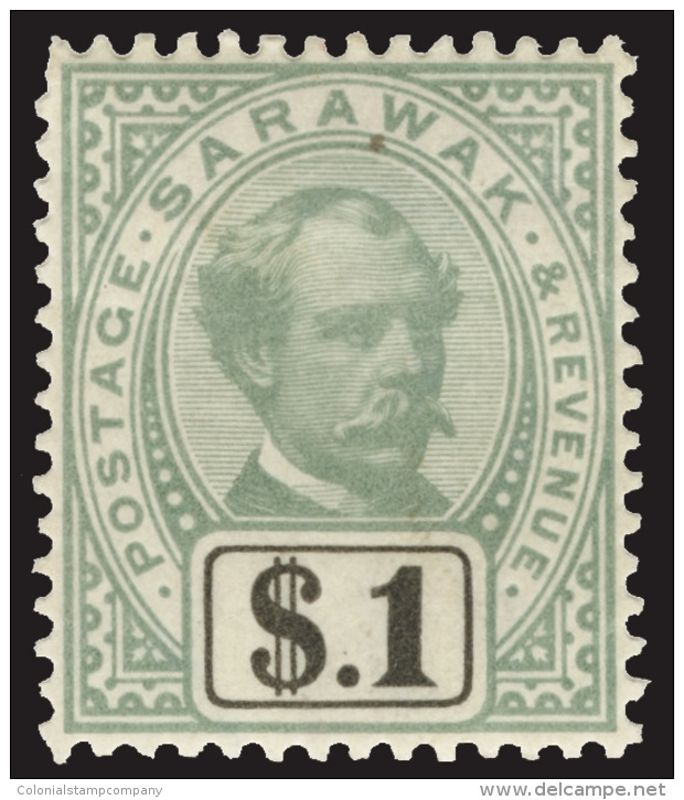 *        8-21, 9a, 14a (8-21, 9a, 14a) 1888-97 1&cent;-$1 Sir Charles Brooke^, Unwmkd, Perf 14, Cplt (16) With All... - Sarawak (...-1963)