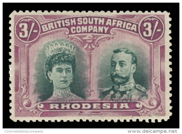 *        114 Var (158a) 1910 3' Bright Green And Magenta K George V^ Double Head, Perf 14, The Scarce Shade... - Autres & Non Classés