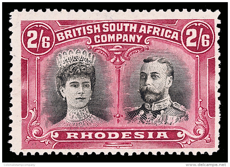 *        113 (157) 1910 2'6d Black And Rose-carmine K George V^ Double Head, Perf 14, Fresh Color, OG,LH, F-VF... - Autres & Non Classés