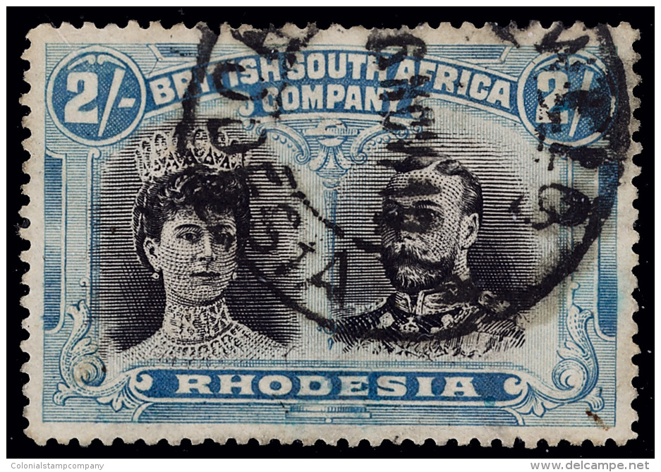 O        112a (178) 1910-13 2' Black And Dull Blue K George V^ Double Head, Perf 15, Unusually Rich Colors (not... - Autres & Non Classés