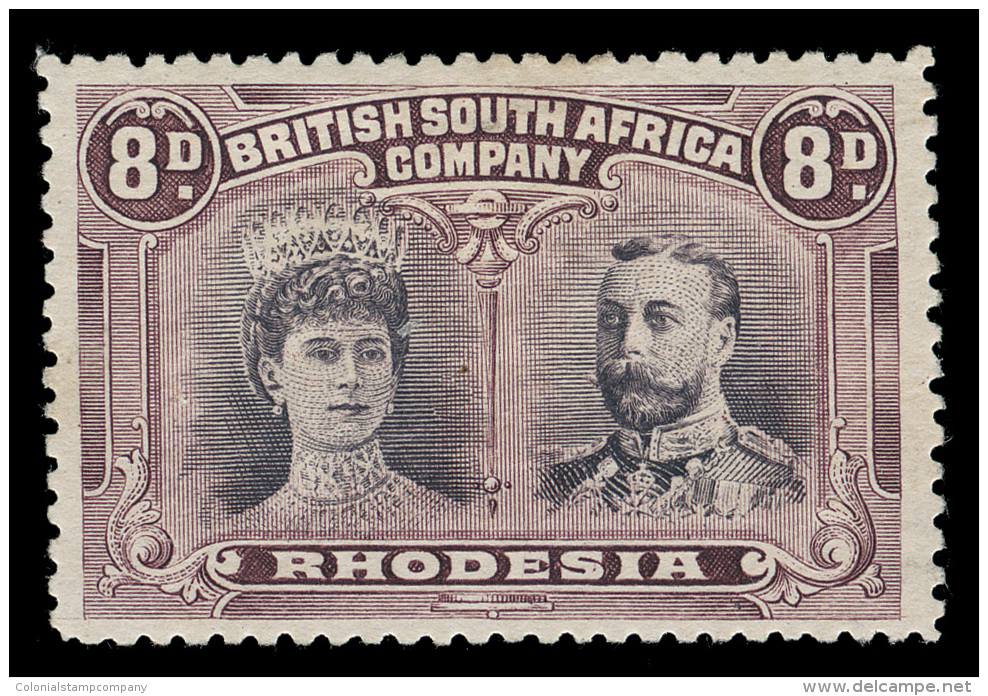 *        109a Var (185 Var Footnoted) 1910 8d Black And Purple K George V^ Double Head, Perf 13&frac12;, VARIETY -... - Autres & Non Classés