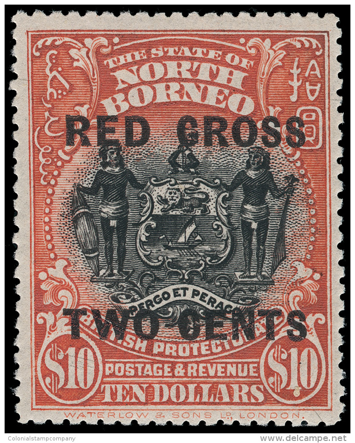 *        B14-30 (214-34) 1918 1&cent;+2&cent; - $10+2&cent; Red Cross 2&cent; Surcharges^ SG Type 69, Cplt (17),... - Bornéo Du Nord (...-1963)