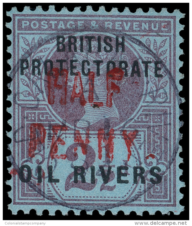 O        22 (13) 1893 &frac12;d On 2&frac12;d Violet On Blue Q Victoria^ Of Great Britain Overprint, Carmine... - Autres & Non Classés