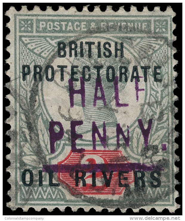 O        20 Var (9) 1893 &frac12;d On 2d Grey-green And Carmine Q Victoria^ Of Great Britain Overprint, Violet... - Autres & Non Classés