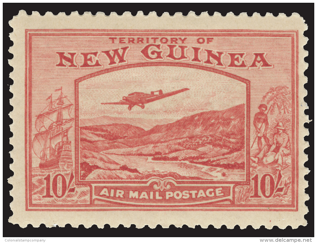 *        C46-59 (212-25) 1939 &frac12;d-&pound;1 Bulolo Goldfields Air Mails^, Unwmkd, Perf 11, Cplt (14), Vast... - Papouasie-Nouvelle-Guinée