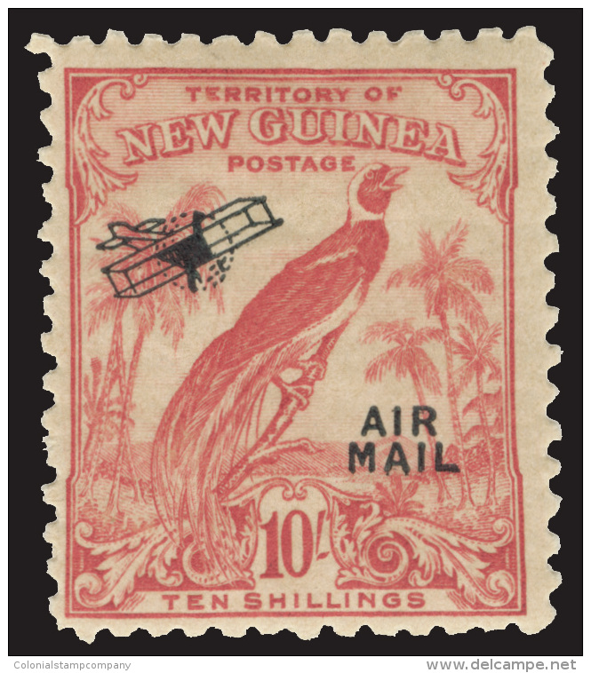 *        C28-43 (190-203) 1932-34 &frac12;d-&pound;1 Bird Of Paradise With Air Mail Overprints, Undated Scrolls^,... - Papouasie-Nouvelle-Guinée