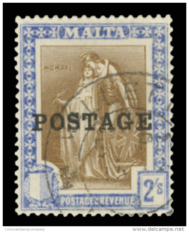 O        116-29 (143-56) 1926 &frac14;d-10' Allegories^ Overprinted "POSTAGE", Cplt (14), The 2' Is Especially... - Malte (...-1964)